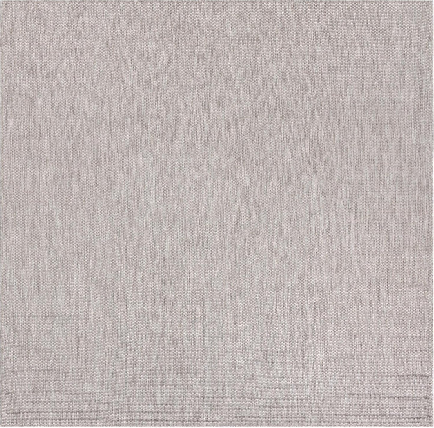 Unique Loom Outdoor Solid Collection Area Rug (10' Square Beige/Ivory)