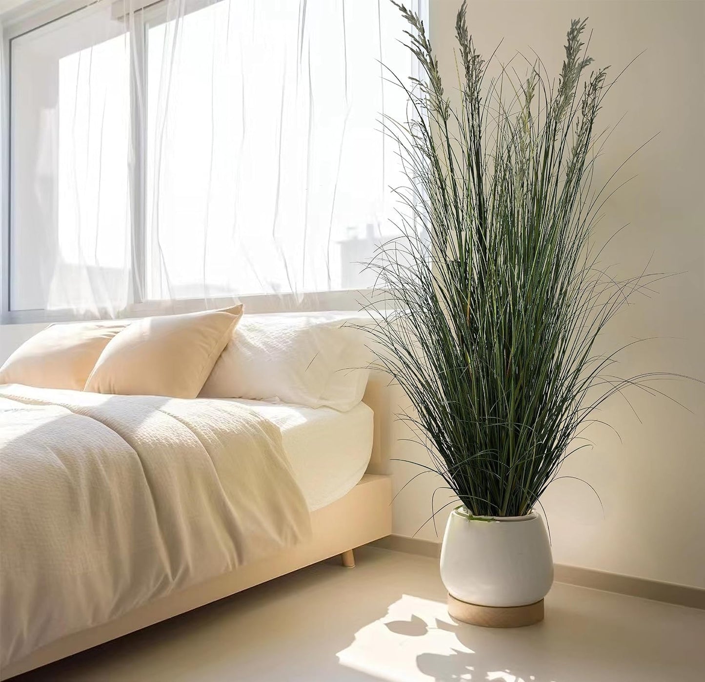 Artificial Plant 71in（6ft,2pack） Tall Artificial Grass Plant,Faux Plants Indoor Home Decorative Artificial Plants & Flowers in Pot Fake Plant, House Plant Indoor