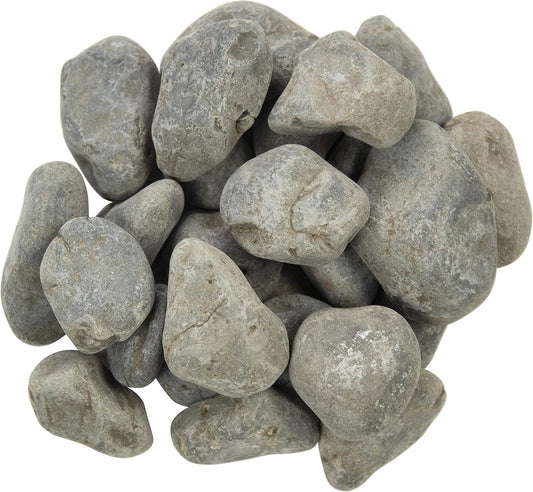 MSI Nile Decorative Polished Gray Pebbles, 1.2 inch - 2.4 inch, 40 lb. Bag (55 Bags/Pallet)