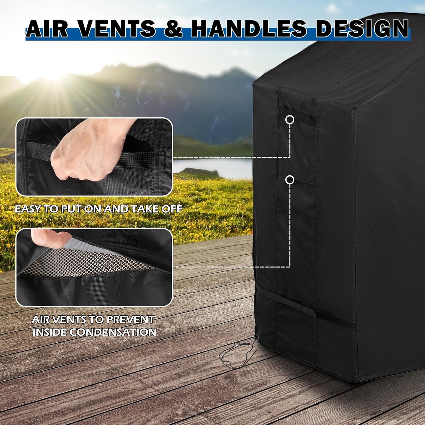 Grill Cover for Ninja PG301 Propane Griddle, Outdoor Griddle Cover for Ninja PG300 Series BBQ Grill-Waterproof