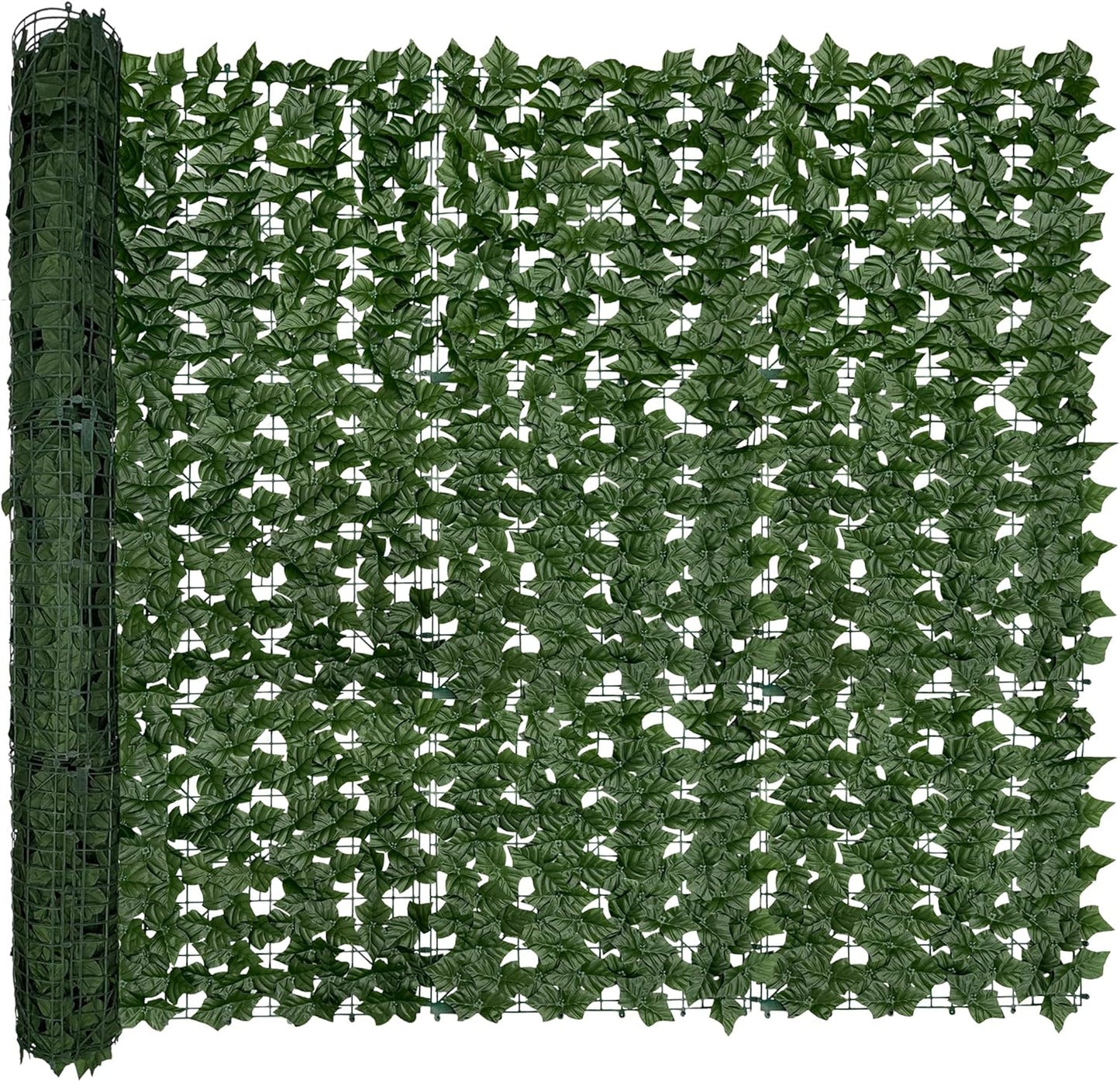 Artificial Ivy Privacy Fence Screen,128" by 60" (53.5 SQFT) UV-Anti Faux Hedge Fence and Fake Ivy Vine Leaf Wall Panels for Indoor&Outdoor Green Backdrop, Garden Greenery Decor
