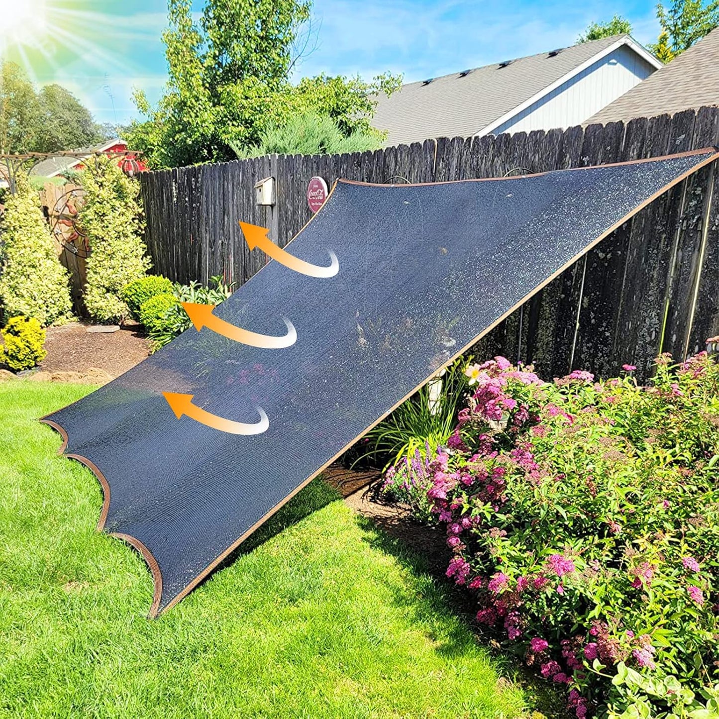 Shade Cloth - for Plants Greenhouse, 70% Sunblock Shade Sails -for Outdoor Garden Pergola Patio Lawn Sun Cloths for Kennel Chicken Coop Plant Net Cover