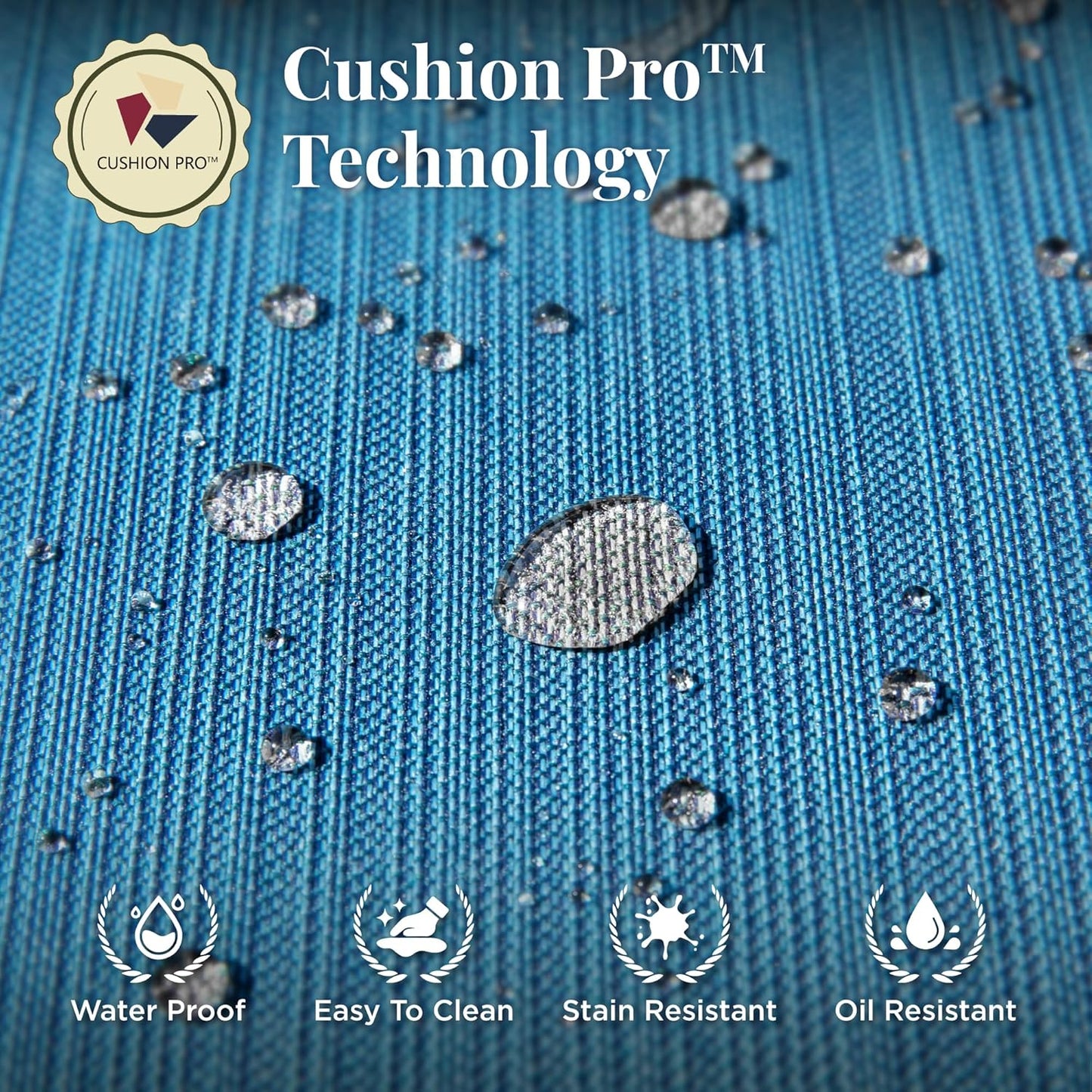 Patio Furniture Sofa, 3-Seat Patio Sofa Steel Frame Outdoor Sectional Couch with Deep Seating and 5.75” Cushions for Lawn Backyard Porch Deck, Peacock Blue