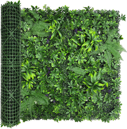 Artificial Green Boxwood Grass Wall Roll: 40"x120"(33.5 SQFT) UV Protected Ivy Privacy Hedge Fence Screen for Chain Link Fences Panel Indoor,Outdoor Patio Balcony & Garden