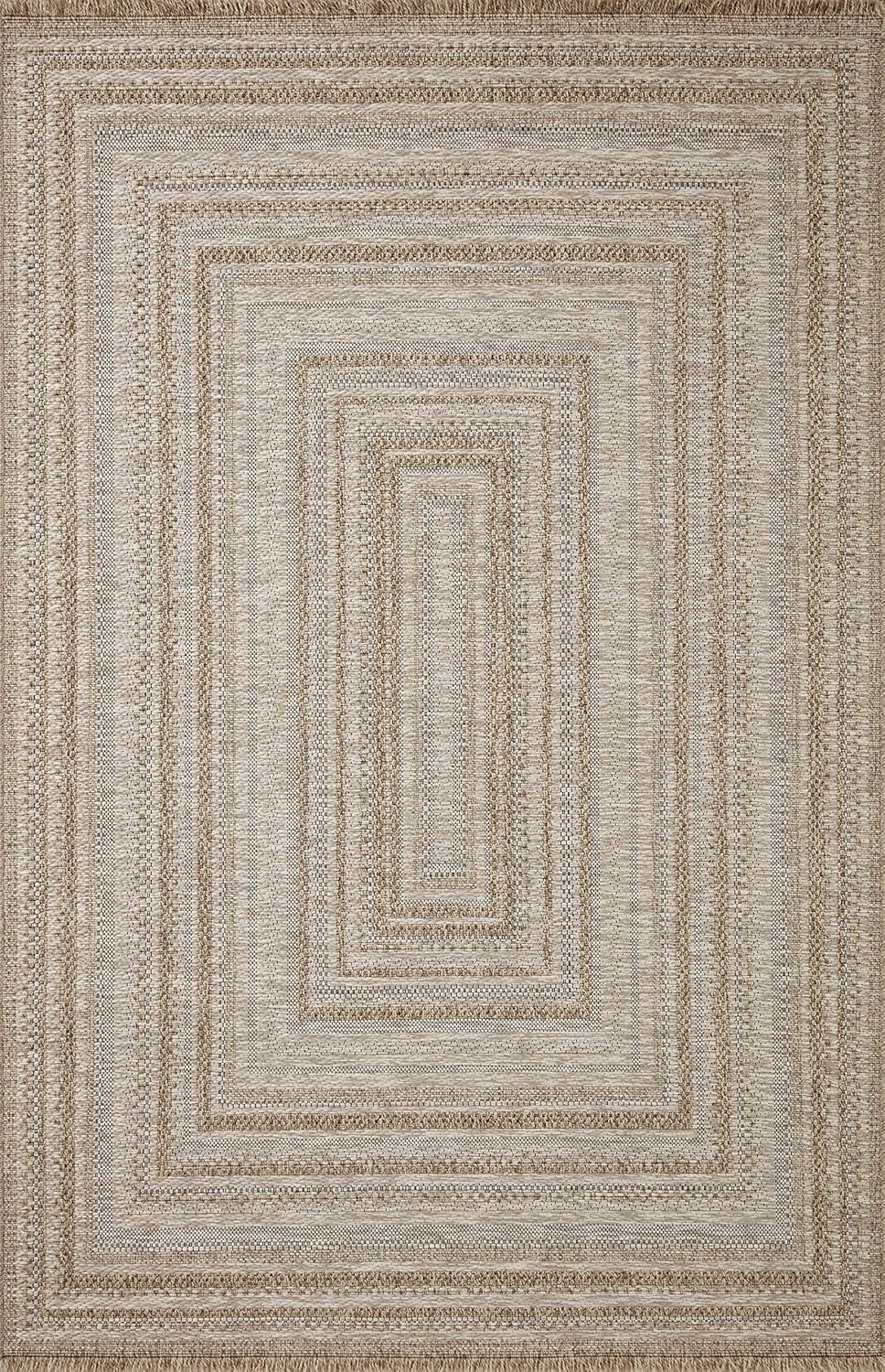 Loloi Dawn Collection Indoor/Outdoor DAW-01 Natural 2'-3" x 10'-0" Runner Rug