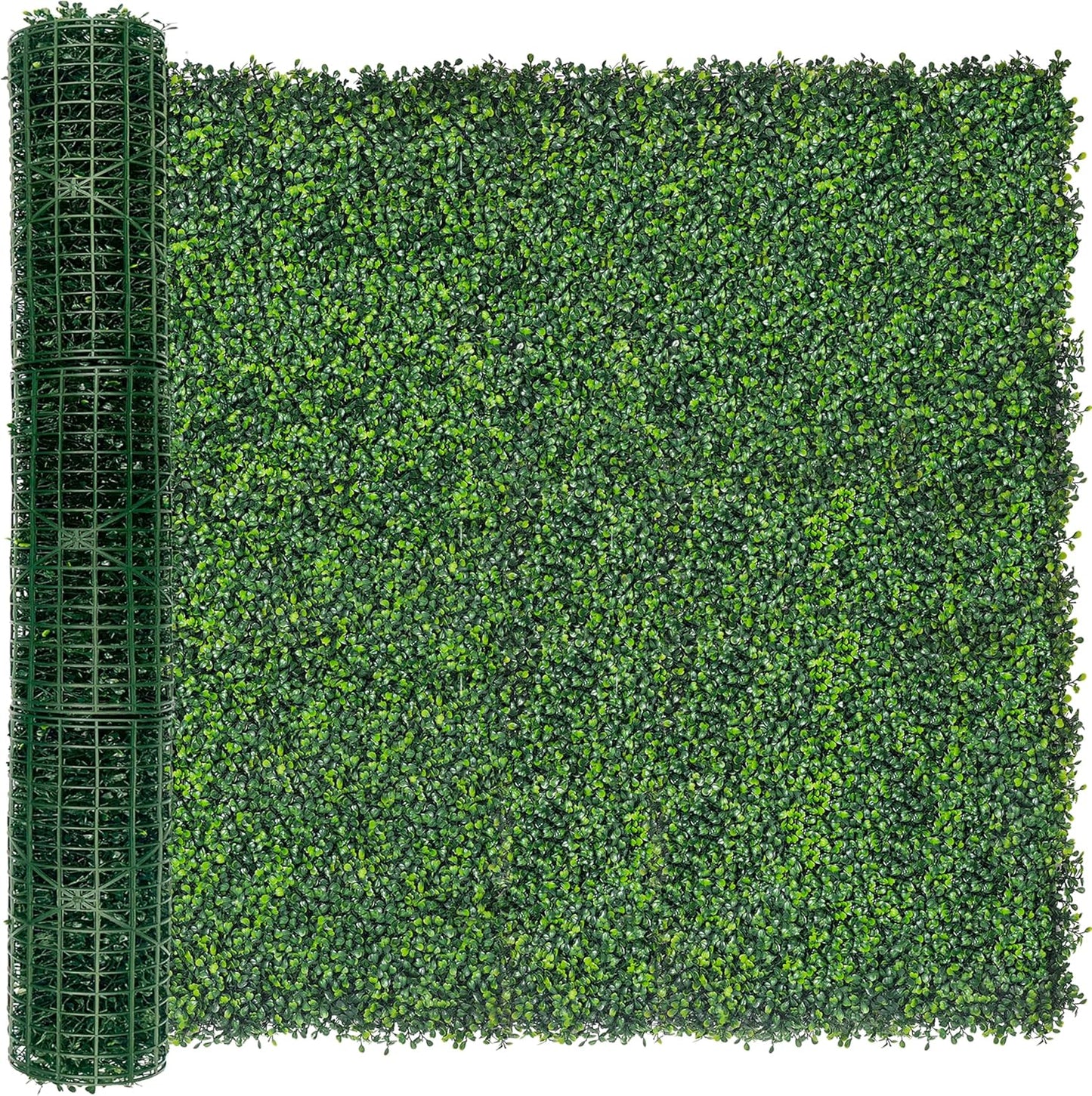 Artificial Ivy Privacy Fence Screen:48"x 128" (43 SQFT) 4-Layer Leaf UV-Anti Faux Greenery Boxwood Backdrop Ivy Vine Leaf Fence Panels for Outdoor, Indoor, Garden,Backyard and Decor