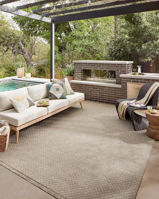 Loloi Dawn Collection Indoor/Outdoor DAW-02 Tan 2'-3" x 10'-0" Runner Rug